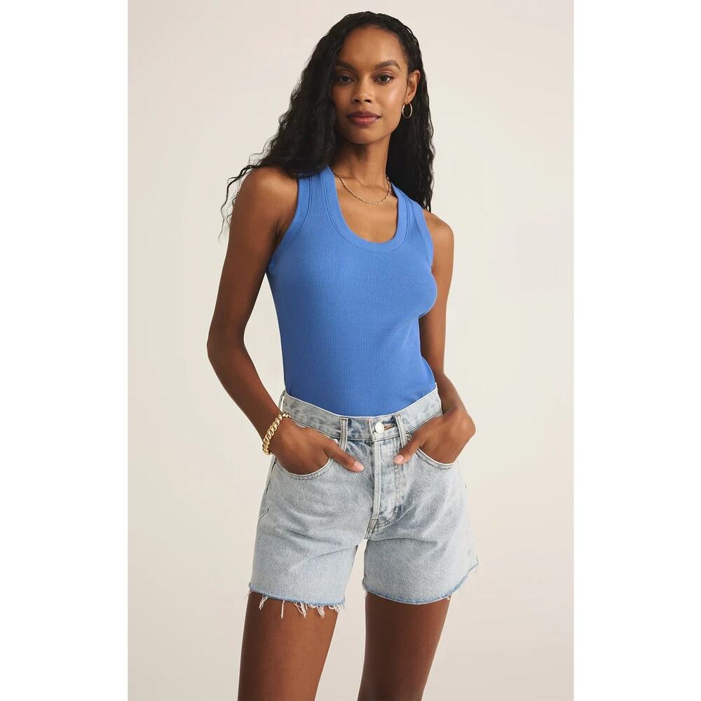 Z Supply Sirena Rib Tank - Bay Blue - Small
